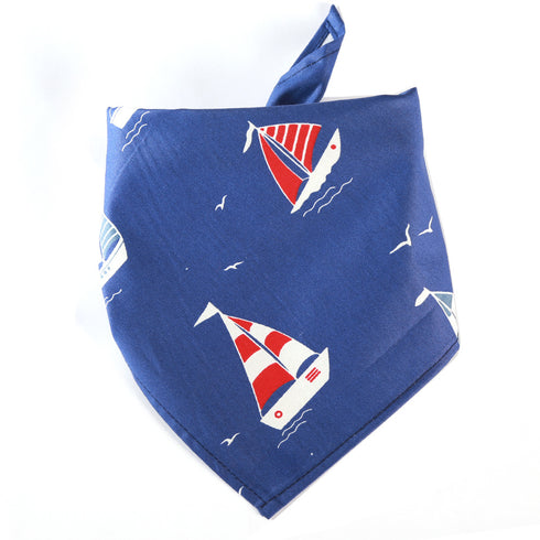 Washable Dog Sailboat Bandanas
