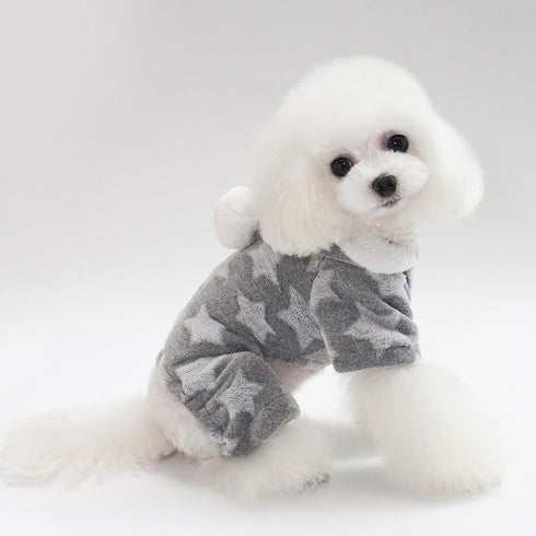 Pet Jumpsuit Dogs Star Flannel Pajamas