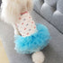 Dog Blue Dresses Party Birthday Pet Apparel