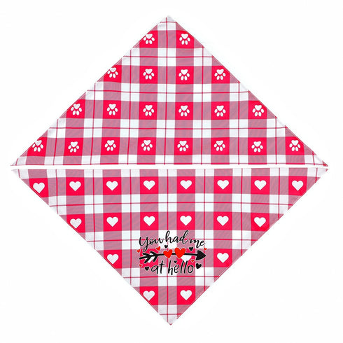 Valentine's Day Dog Bandana Love Puppy Scarf