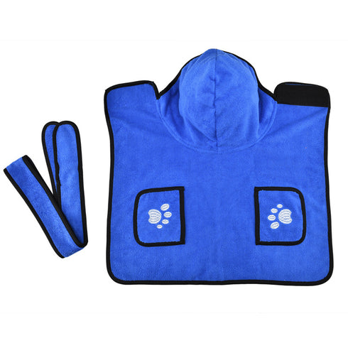 Dog Bathrobe Towel Pet Drying Robes