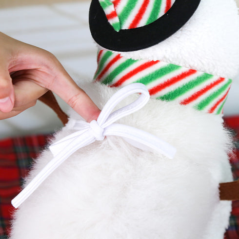 Christmas Pet Cute Dog Snowman Costume