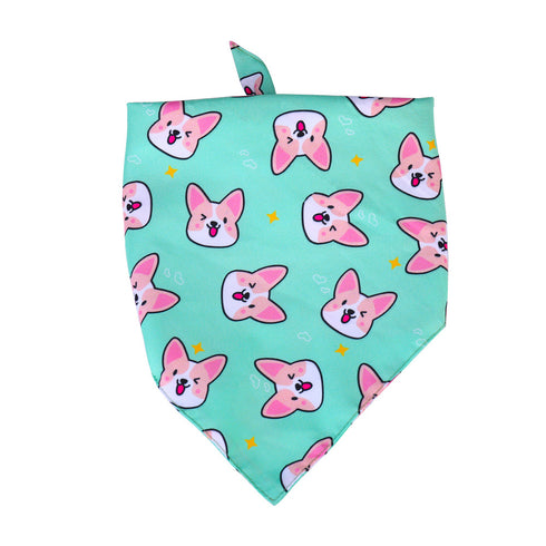 Cute Fox Pattern Dog Puppy Bandana