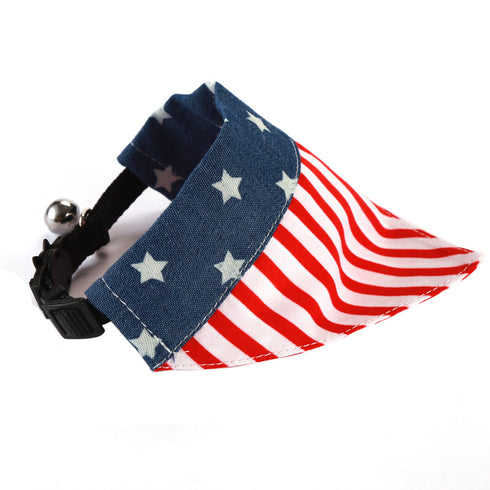 Cute American Flag Dog Bandana