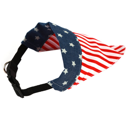 Cute American Flag Dog Bandana