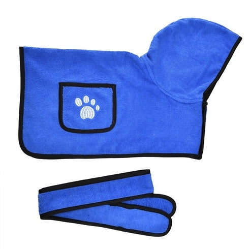 Dog Bathrobe Towel Pet Drying Robes