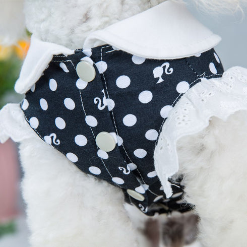 Dot Birthday Dress Doggie Wedding Skirt