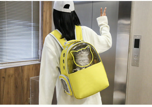 Transparent Breathable Pet Carrier Backpack