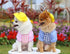 Dog Summer Duck Plaid Shirts Clothes with Hat