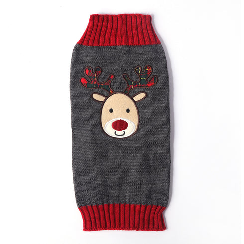 Christmas Holiday Dog Clothes Reindeer Sweater