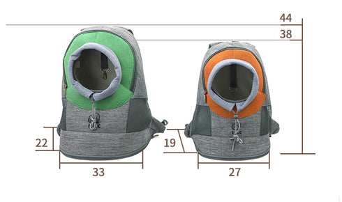 Dog Carrier Front Pack Breathable Head-Out Backpack
