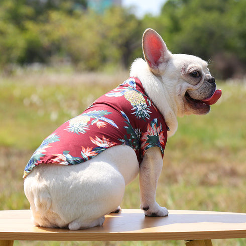 Hawaiian Dog Shirts Apparel Suit for Holiday