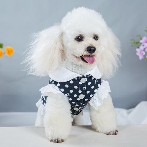 Dot Birthday Dress Doggie Wedding Skirt