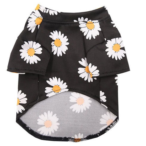 Dog Summer Cute Floral Shirts Clothes