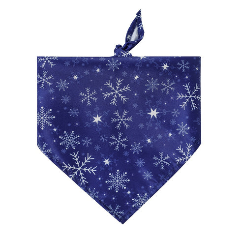 Snowflake Christmas Pet Triangle Scarf