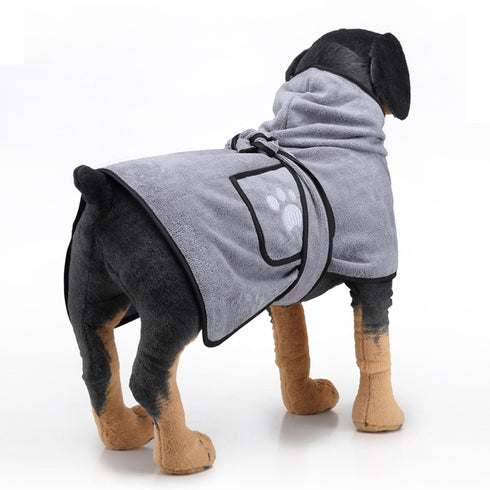 Dog Bathrobe Towel Pet Drying Robes