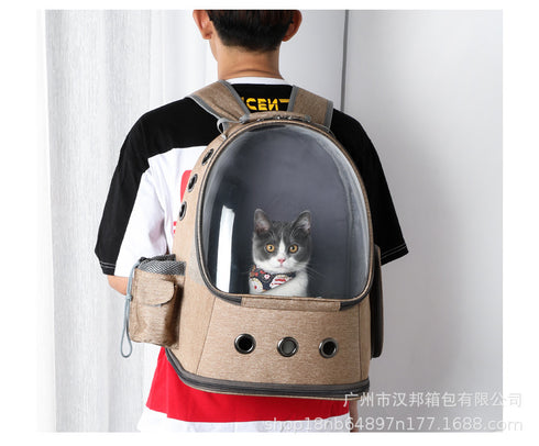 Travel Pet Carrier Space Capsule Backpack for Cat