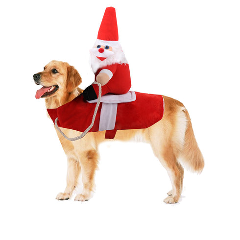 Cowboy Rider Christmas Style Dog Costume