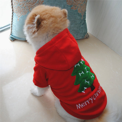 Puppy Christmas Pet Santa Claus Suit