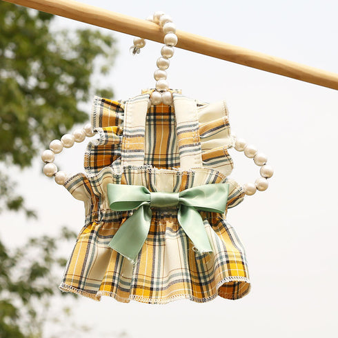 Cute Pet Summer Bow Wedding Dress