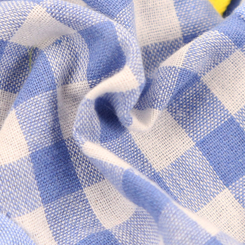 Dog Summer Duck Plaid Shirts Clothes with Hat