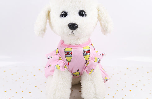 Sleeveless Vest Cute Dog Cotton Clothing