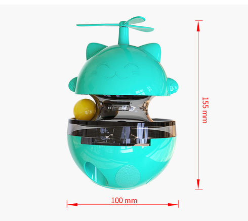Cat Toys Moving Cat Tumbler Leaking Food Turntable Cat Toy