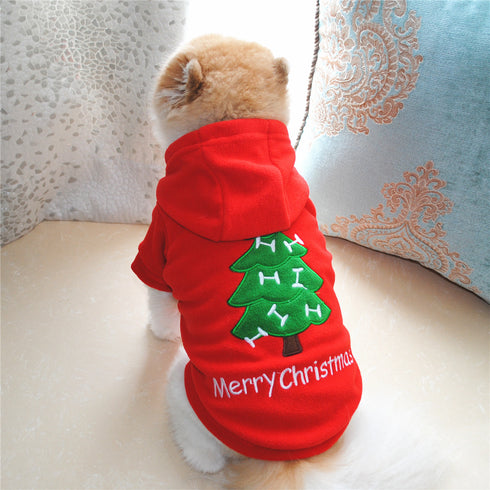 Puppy Christmas Pet Santa Claus Suit