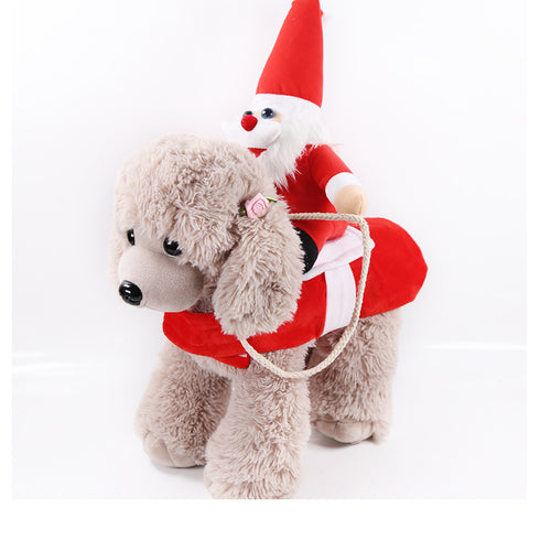 Cowboy Rider Christmas Style Dog Costume