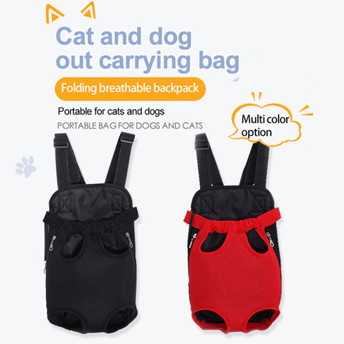 Front Legs Out Dog Carrier Adjustable Backpack