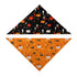 Dog Bandana with Pumpkin Bat Ghost Pattern