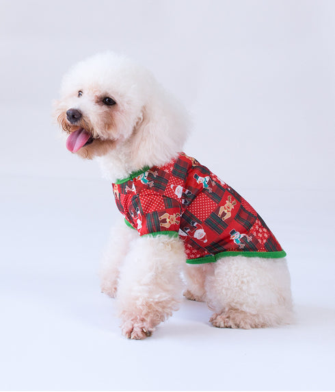 Christmas Dog Shirt Vest Soft Breathable Pet Clothes