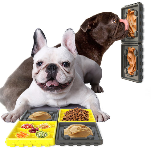 Dog Licking Mat Slow Feeder Peanut Lick Pad with Suction