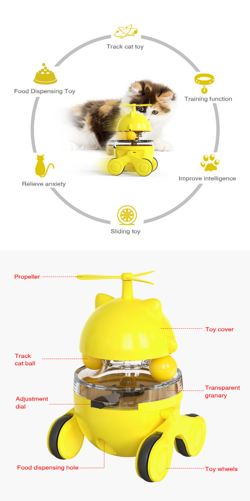 Pet Treat Toys Balance Swing Car Interactive Toys Ball