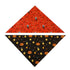 Dog Bandana with Pumpkin Bat Ghost Pattern