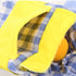 Dog Summer Duck Plaid Shirts Clothes with Hat
