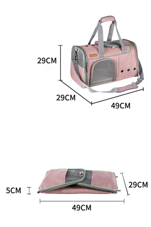 Shoulder Strap Collapsible Pet Travel Carrier