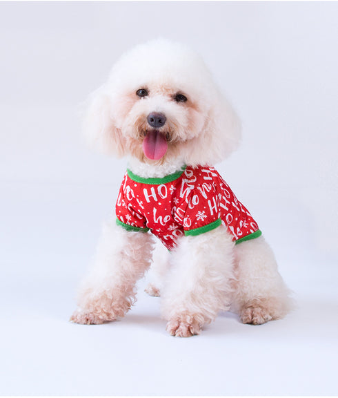 Christmas Dog Shirt Vest Soft Breathable Pet Clothes