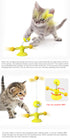 Cat Spring Interactive Chasing Feather Toys