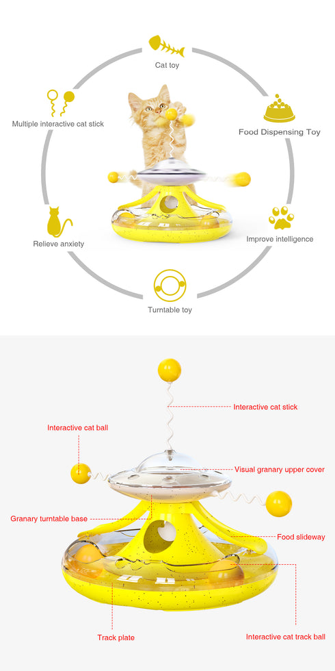 Cat Toy Rolle Turntable Interactive Balls Toys