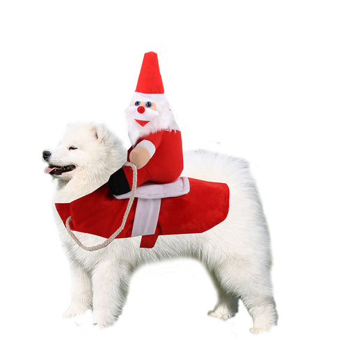 Cowboy Rider Christmas Style Dog Costume