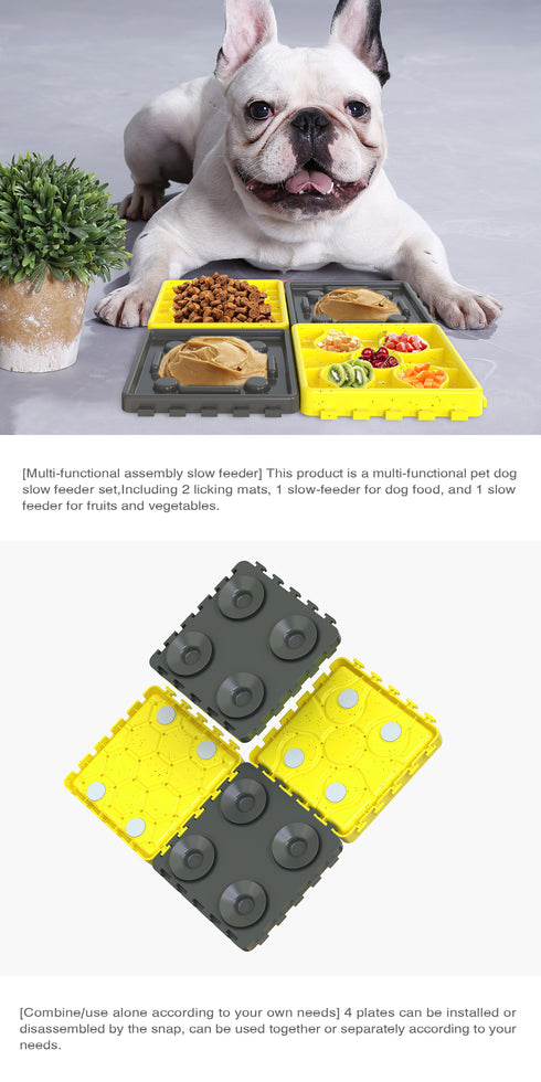 Dog Licking Mat Slow Feeder Peanut Lick Pad with Suction