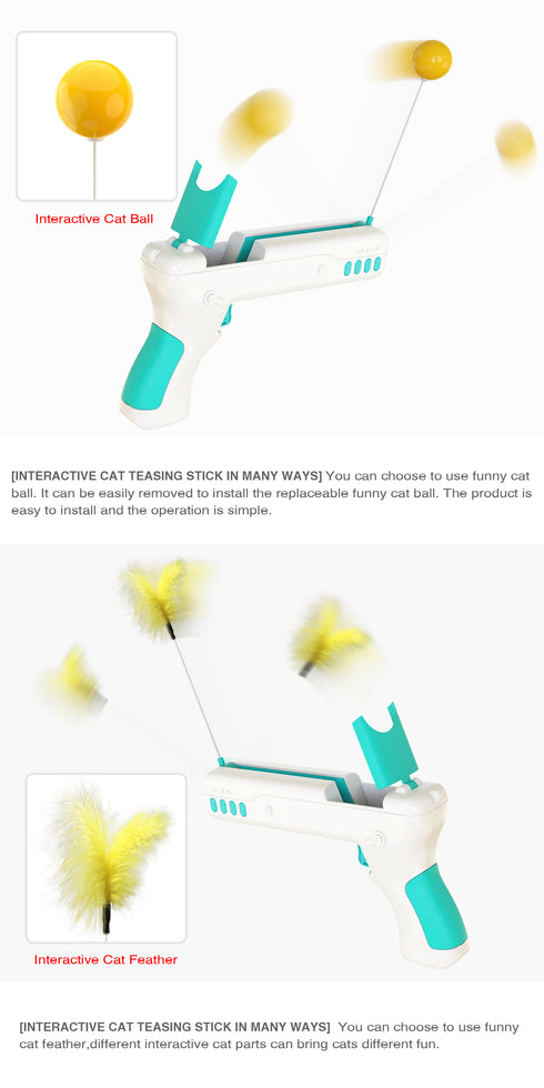 Cat Toy Gun with Cat Feather