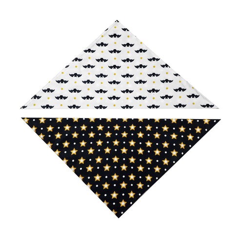 Dog Bandana with Pumpkin Bat Ghost Pattern