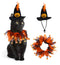 Funny Cat Halloween Cool Pumpkin Collar and Hat