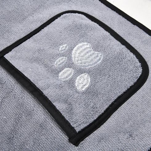 Dog Bathrobe Towel Pet Drying Robes