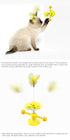 Cat Spring Interactive Chasing Feather Toys