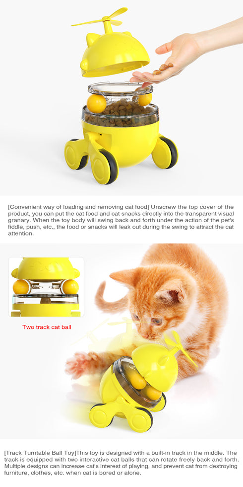 Pet Treat Toys Balance Swing Car Interactive Toys Ball