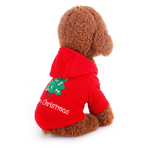 Christmas Clothes Dog Pullover Hoodies