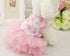 Bow Lace Tutu Skirt Doggie Dress